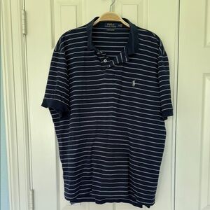 Polo by Ralph Lauren Navy Striped Men's Shirt xl